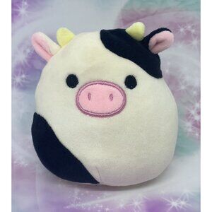 KellyToys Squishmallow 4” Connor Black & White Cow Rare 2019 8 Pack Animal